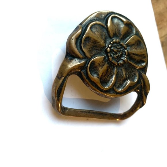 Wildflower Tech Ether Belt Buckle Brass Vintage